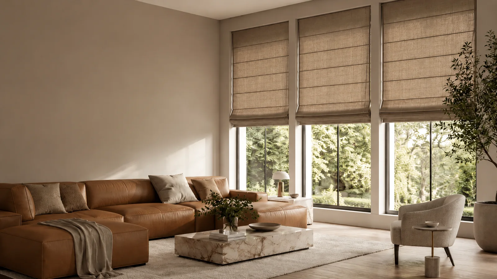 Wide custom zebra blind installation in a Mississauga home